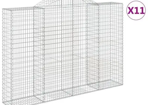Coșuri gabion arcuite 11 buc. 300x50x200/220 cm fier galvanizat - 2/5