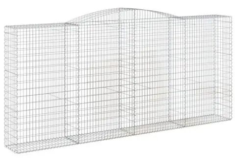 Coșuri gabion arcuite 4 buc, 400x50x180/200 cm, fier galvanizat - 3/5