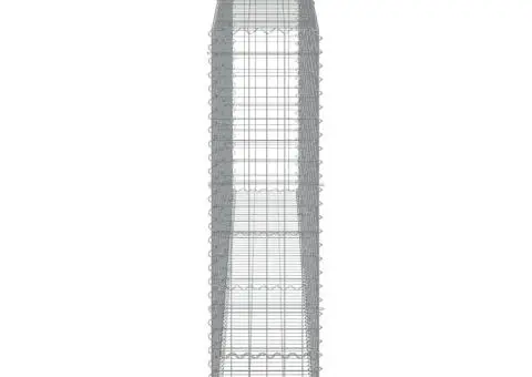 Coșuri gabion arcuite 4 buc, 400x50x180/200 cm, fier galvanizat - 5/5