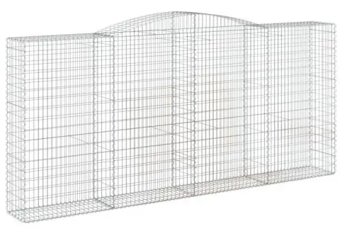 Coșuri gabion arcuite 6 buc, 400x50x180/200 cm, fier galvanizat - 3/5