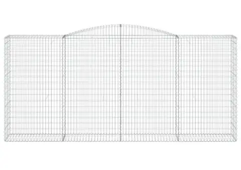 Coșuri gabion arcuite 6 buc, 400x50x180/200 cm, fier galvanizat - 4/5