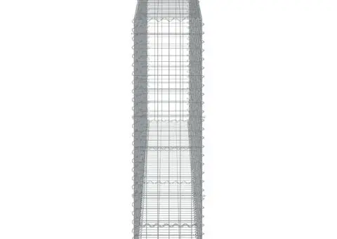 Coșuri gabion arcuite 6 buc, 400x50x180/200 cm, fier galvanizat - 5/5