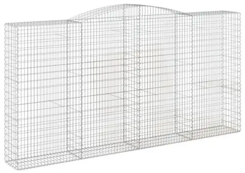 Coșuri gabion arcuite, 8 buc 400x50x200/220 cm, fier galvanizat - 3/5