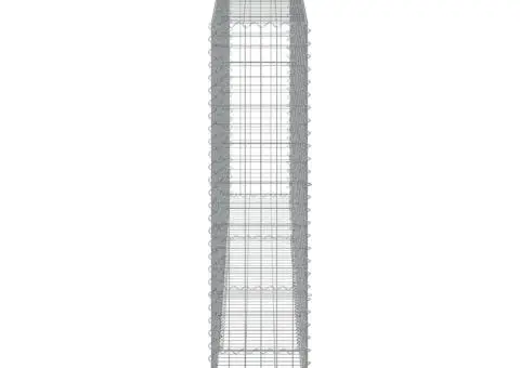 Coșuri gabion arcuite, 8 buc 400x50x200/220 cm, fier galvanizat - 5/5