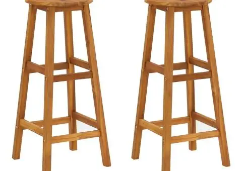 Set bar de grădină, 3 piese, lemn masiv de acacia - 5/5