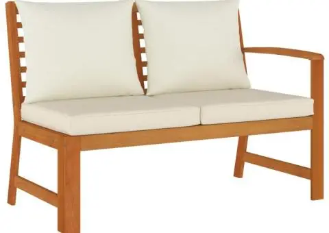 Set mobilier de grădină cu perne, 7 piese, lemn masiv de acacia - 5/5