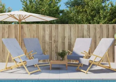 Prosoape de plajă, 4 buc., gri, 60x135 cm, textil 400 GSM - 1/5