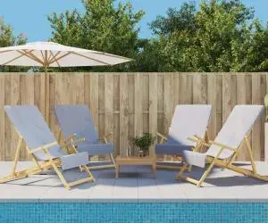 vidaXL Prosoape de plajă, 4 buc., gri, 60x135 cm, textil 400 GSM