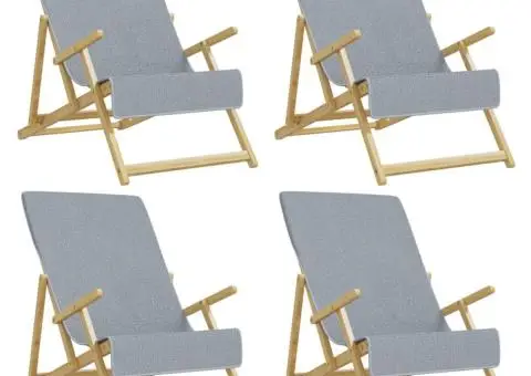 Prosoape de plajă, 4 buc., gri, 60x135 cm, textil 400 GSM - 2/5