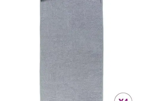 Prosoape de plajă, 4 buc., gri, 60x135 cm, textil 400 GSM - 3/5