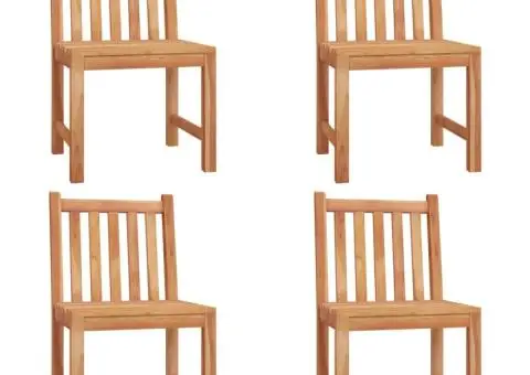 Set de sufragerie de grădină, lemn masiv de tec, 5 piese - 4/5