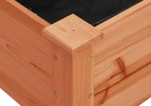 Jardinieră cu roți&căptușeală maro 118x59x76 cm lemn masiv brad - 4/5