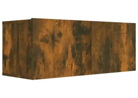 Set comodă TV, 7 piese, stejar fumuriu, lemn compozit - 5/5