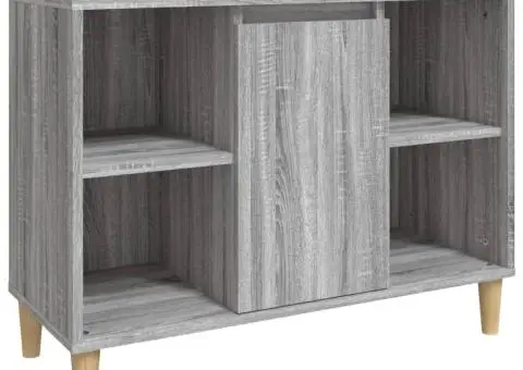 Set mobilier de baie, 3 piese, gri sonoma, lemn prelucrat - 5/5