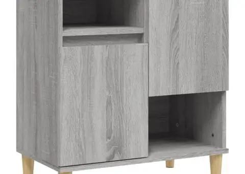 Dulapuri, 3 buc, sonoma gri, 60x35x70 cm, lemn prelucrat - 5/5