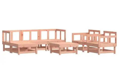 Set mobilier de grădină cu perne, 7 piese, lemn masiv douglas - 3/5