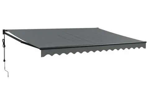 Copertină retractabilă automată, antracit, 4,5x3 m - 2/5