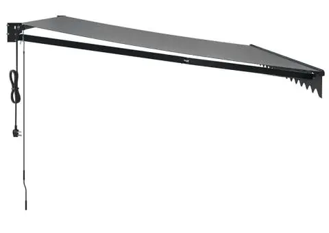 Copertină retractabilă automată, antracit, 4,5x3 m - 4/5