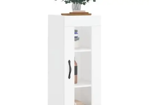 Dulap montat pe perete, alb, 34,5x34x90 cm - 3/5