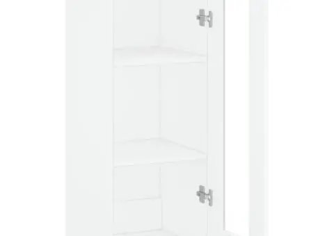 Dulap montat pe perete, alb, 34,5x34x90 cm - 5/5