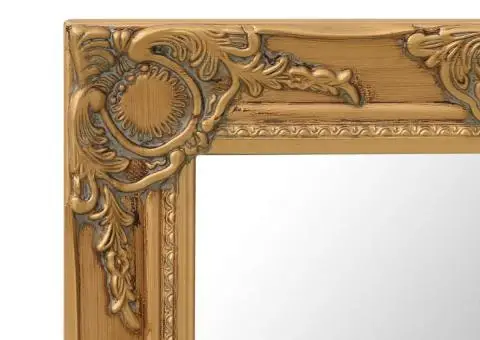 Oglindă de perete în stil baroc, auriu, 50 x 40 cm - 4/5