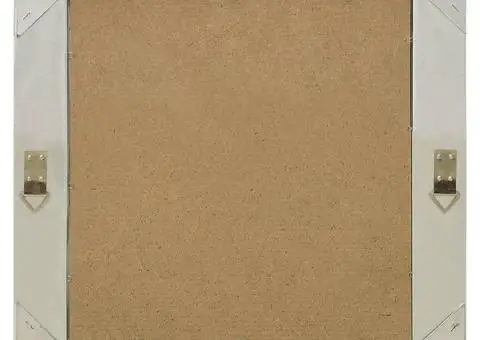 Oglindă de perete în stil baroc, argintiu, 50 x 50 cm - 3/5