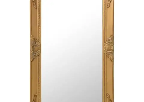 Oglindă de perete în stil baroc, auriu, 50 x 80 cm - 1/5