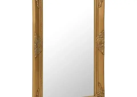 Oglindă de perete în stil baroc, auriu, 50 x 80 cm - 2/5