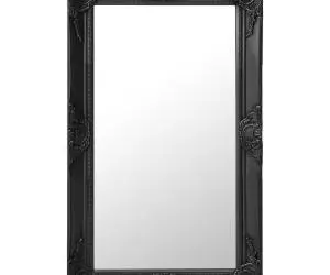 vidaXL Oglindă de perete în stil baroc, negru, 50 x 80 cm