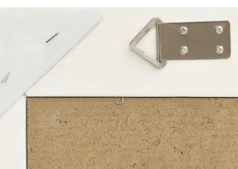 Oglindă de perete în stil baroc, alb, 60 x 40 cm - 5/5