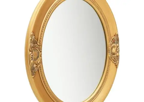 Oglindă de perete în stil baroc, auriu, 50 x 60 cm - 2/5