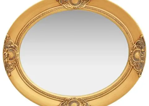 Oglindă de perete în stil baroc, auriu, 50 x 60 cm - 3/5
