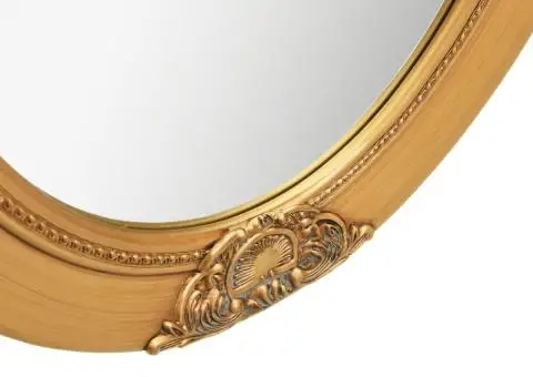 Oglindă de perete în stil baroc, auriu, 50 x 60 cm - 4/5