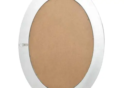 Oglindă de perete în stil baroc, argintiu, 50 x 70 cm - 4/5