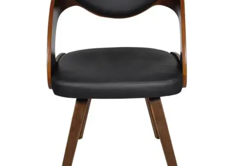 Scaune de bucătărie, 6 buc., maro, piele ecologică - 3/5