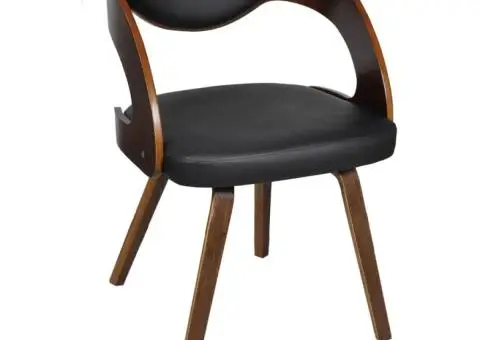 Scaune de bucătărie, 6 buc., maro, piele ecologică - 4/5