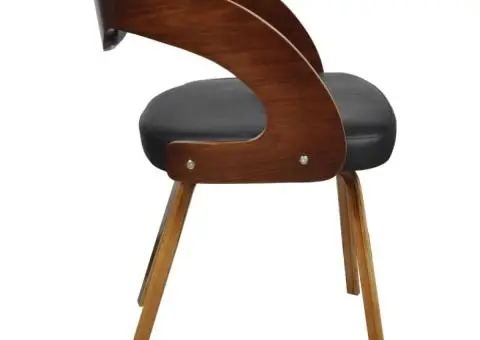 Scaune de bucătărie, 6 buc., maro, piele ecologică - 5/5