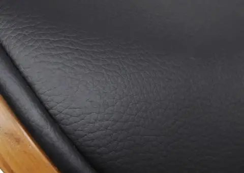 Scaune de sufragerie, 6 buc., lemn curbat și piele ecologică - 4/5