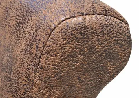 Scaune de bucătărie, 4 buc., maro, piele ecologică - 4/5