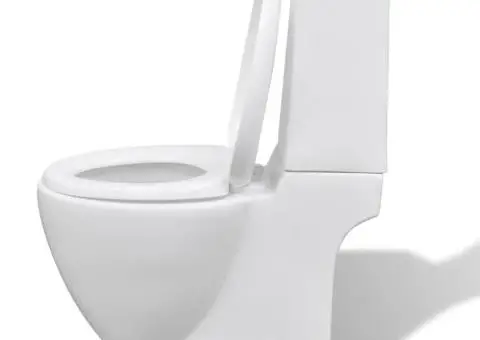 Set de toaletă și bideu, ceramică albă - 5/5