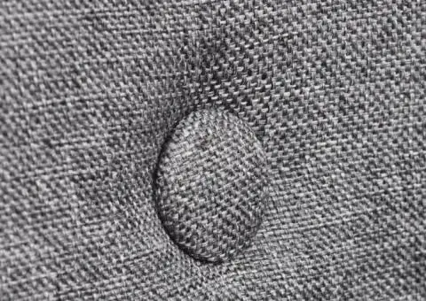 Scaune bucătărie 4 buc, gri deschis, textil & lemn stejar masiv - 5/5