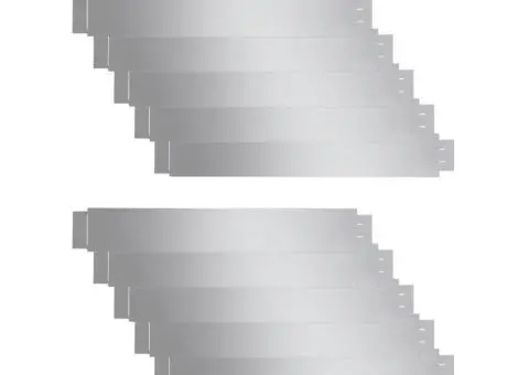 Set gard gazon plăci flexibile 10 buc. 100x14 cm oțel zincat - 2/5