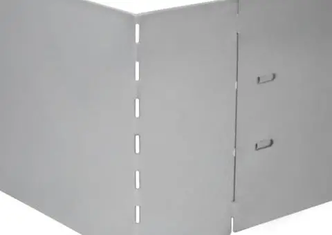 Set gard gazon plăci flexibile 10 buc. 100x14 cm oțel zincat - 5/5