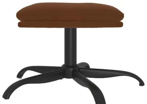 Taburet, maro, 60x60x36 cm, microfibră - 3/5