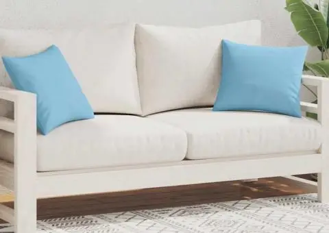 Perne de exterior, 2 buc., albastru deschis, 45 x 45 cm - 2/5