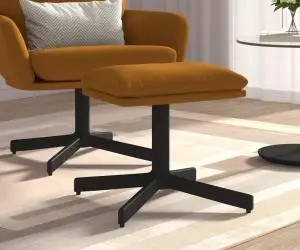 vidaXL Taburet, maro, 60x60x36 cm, catifea
