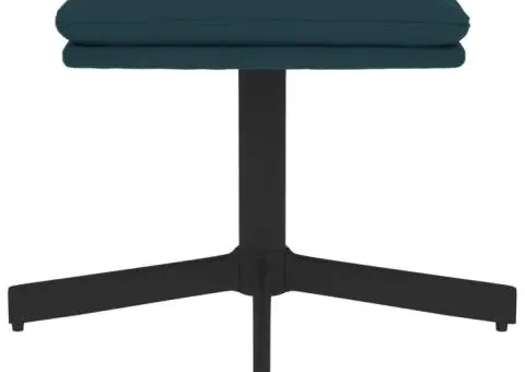 Taburet, albastru, 60x60x36, catifea - 3/5