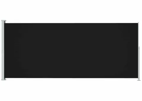 Copertină laterală retractabilă de terasă, negru, 180x500 cm - 2/5