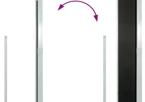 Copertină laterală retractabilă, negru, 160x500 cm - 5/5