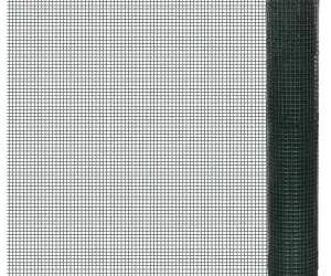 vidaXL Plasă de sârmă găini, verde, 10 x 1 m, oțel galvanizat cu PVC